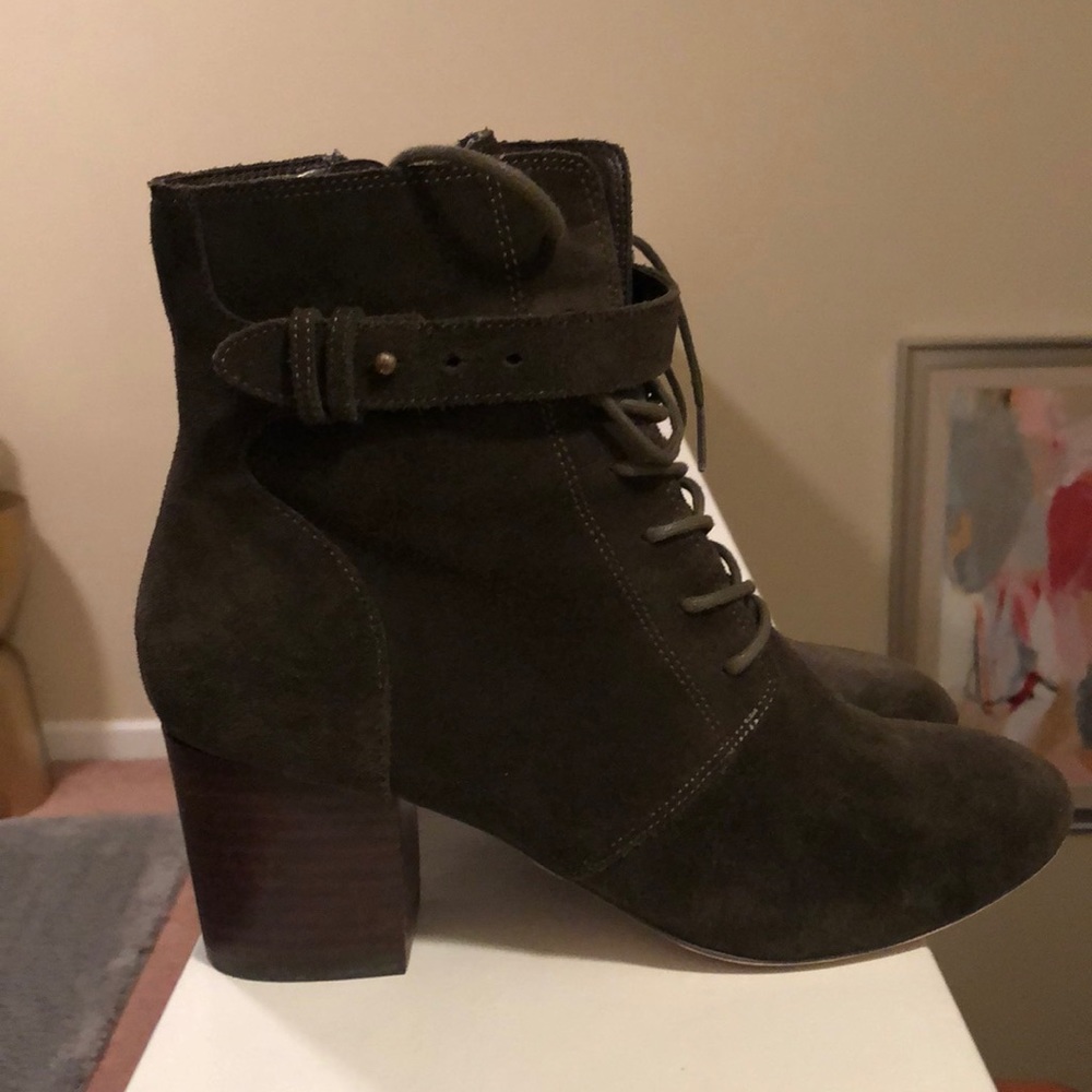 Sole society lace up moto boots